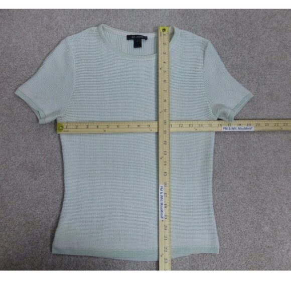 St John Short Sleeve Knitted Top (1 faint stain at front) - Picture 9 of 11